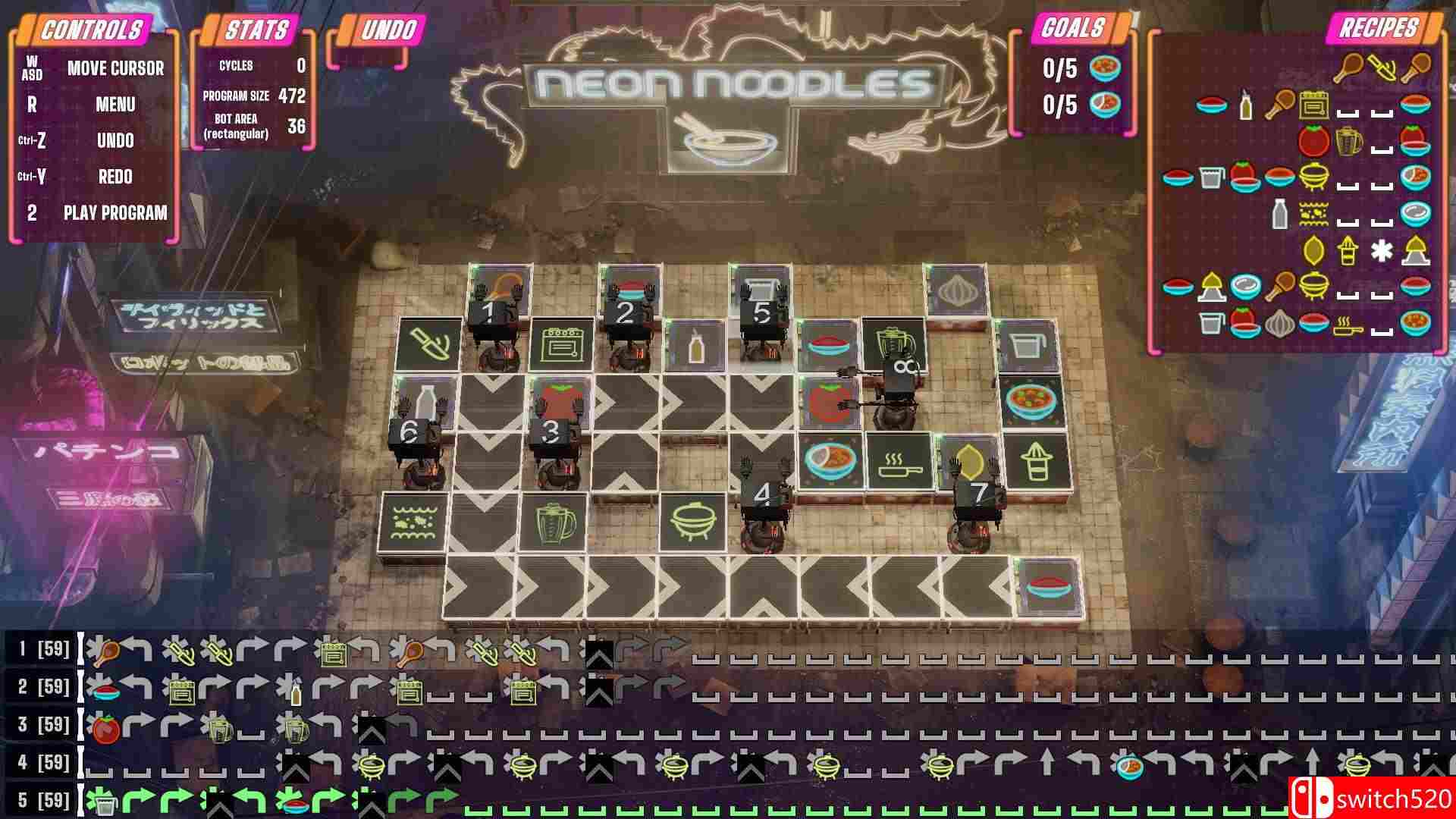 《霓虹面条》游戏截图2