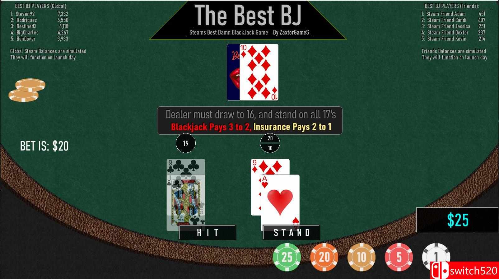 《最好的BJ》游戏截图3