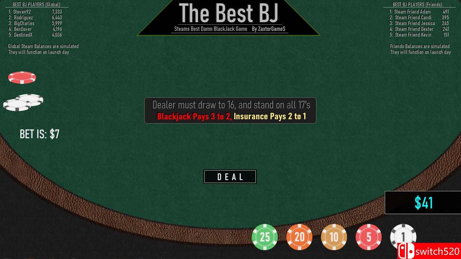 《最好的BJ》游戏截图2