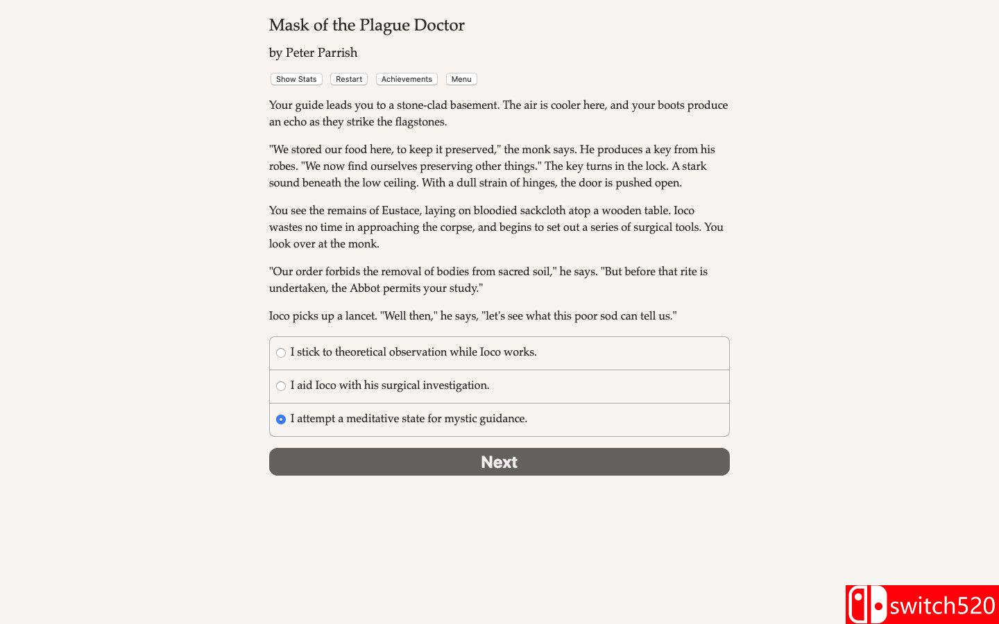 《瘟疫医生的面具》游戏截图1