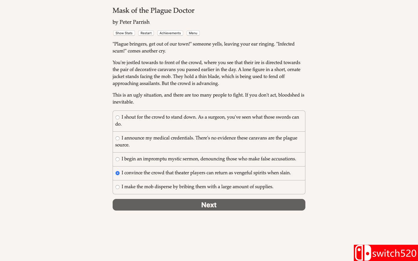 《瘟疫医生的面具》游戏截图4