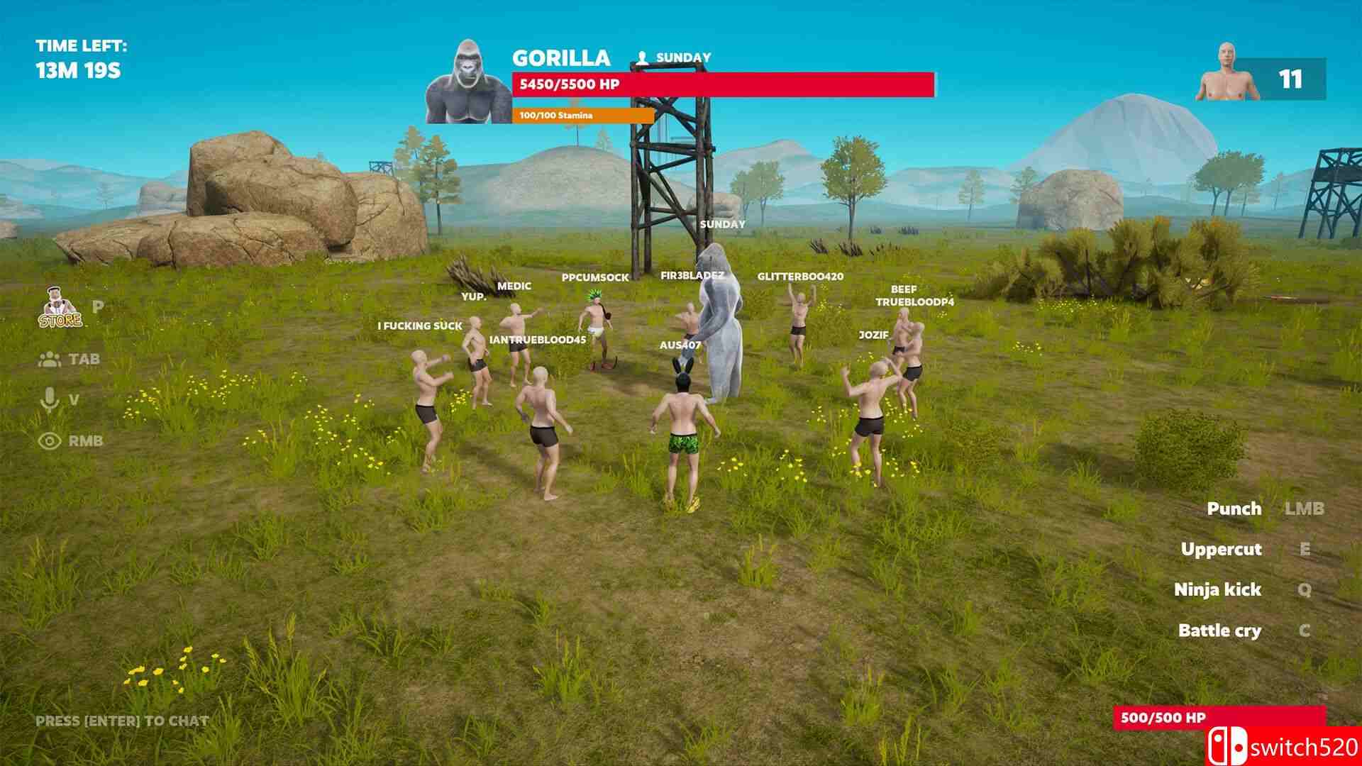 《大猩猩对战百人》截图1