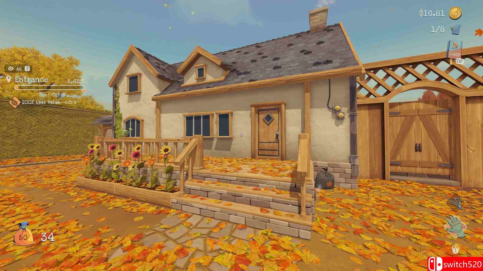 《别管落叶》游戏截图1