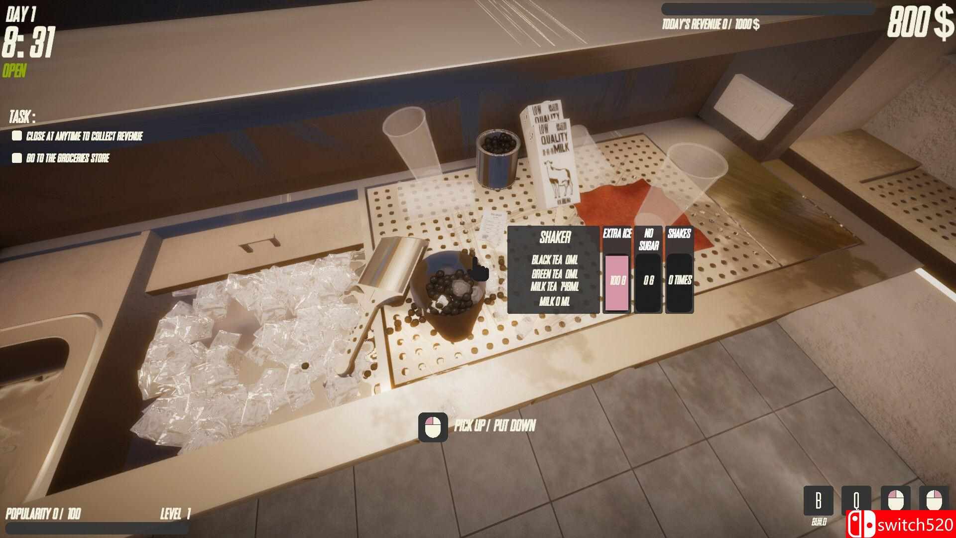 《奶茶店模拟器》游戏截图 1