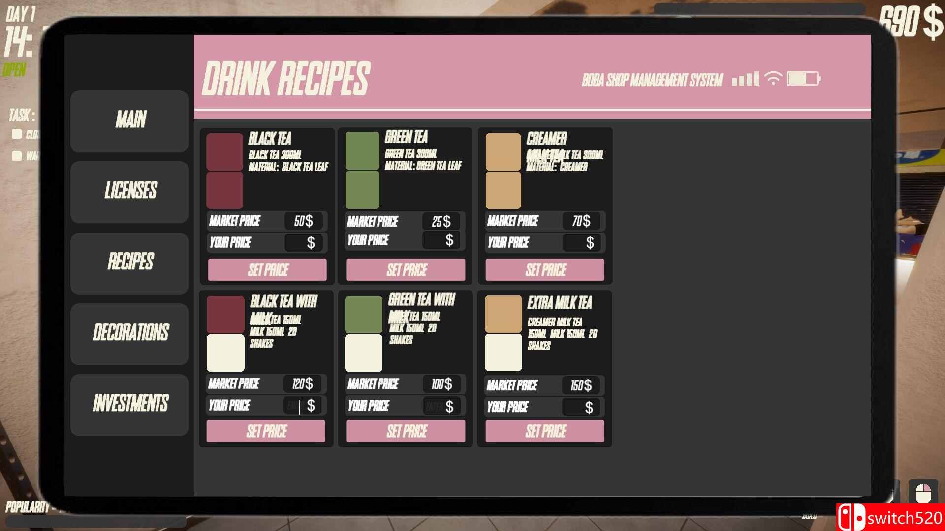 《奶茶店模拟器》游戏截图 5