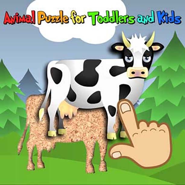 【英版】幼儿和儿童的动物拼图 Animal Puzzle for Toddlers and Kids 英语_0