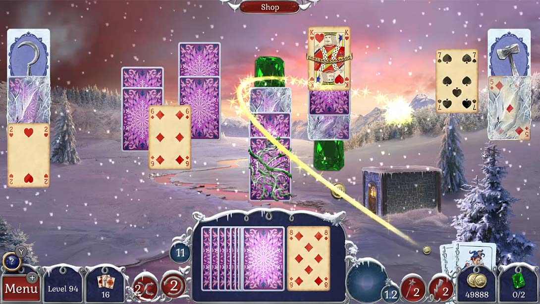 【美版】宝石配对：冬季雪景 Winterscapes Jewel Match Solitaire Winterscapes 英语_4