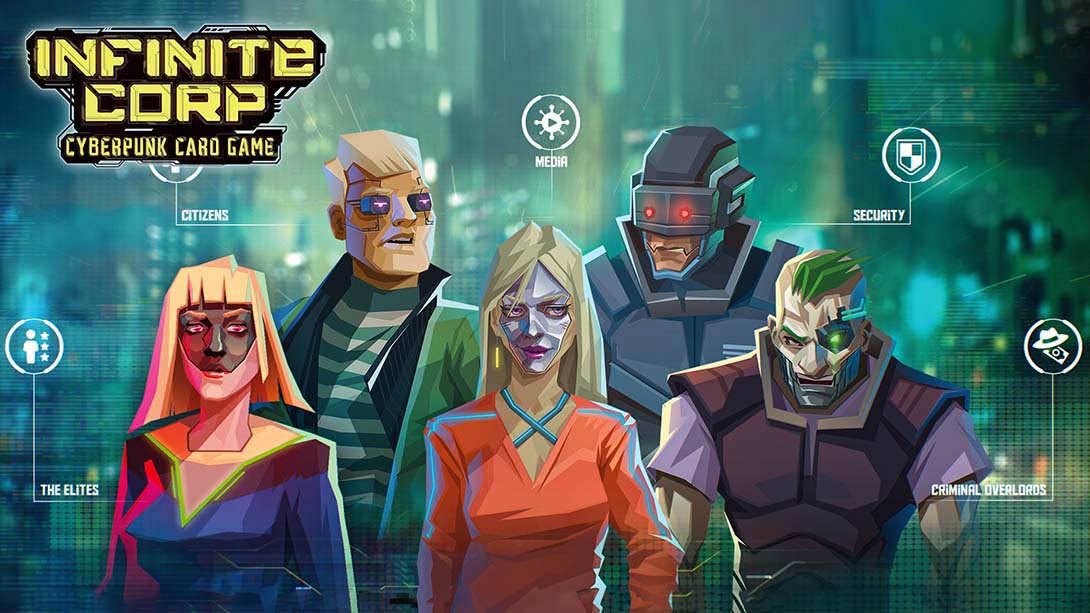 InfiniteCorp：赛博朋克纸牌游戏截图1