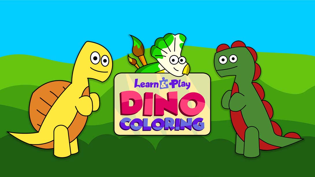 Learn & Play: Dino Coloring 游戏截图1
