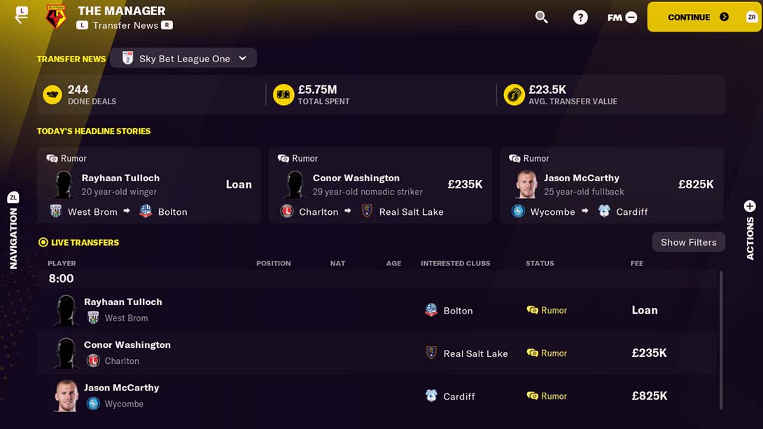 【美版】足球经理2022 触屏版 Football Manager 2022 Touch 英语_5