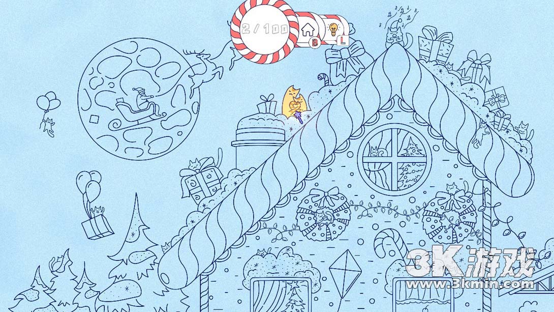 【美版】猫造访圣诞小镇 .Cats Visiting Christmas Town 中文_5