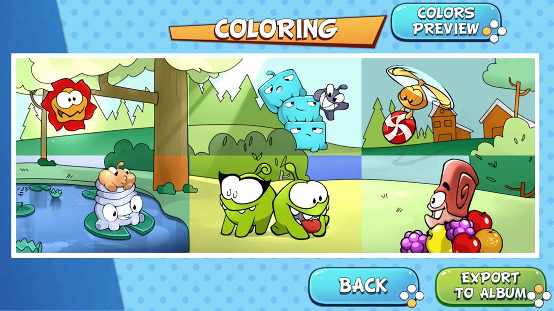 【美版】Om Nom：着色、卡通和拼图 Om Nom: Coloring, Toons & Puzzle 英语_3