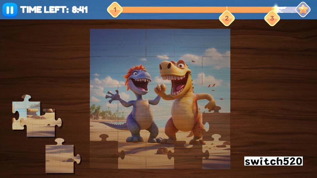 【美版】拼图恐龙 Jigsaw Dinosaurs 英语_5