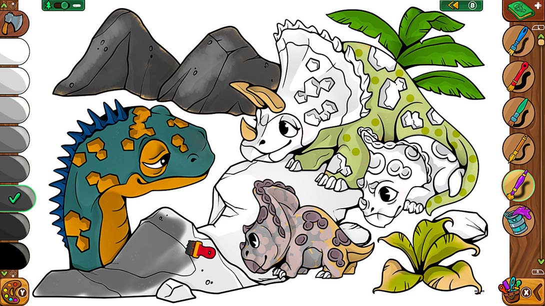 【美版】着色页:兰伯希尔故事 Lumberhill Tales: Coloring Pages 中文_2