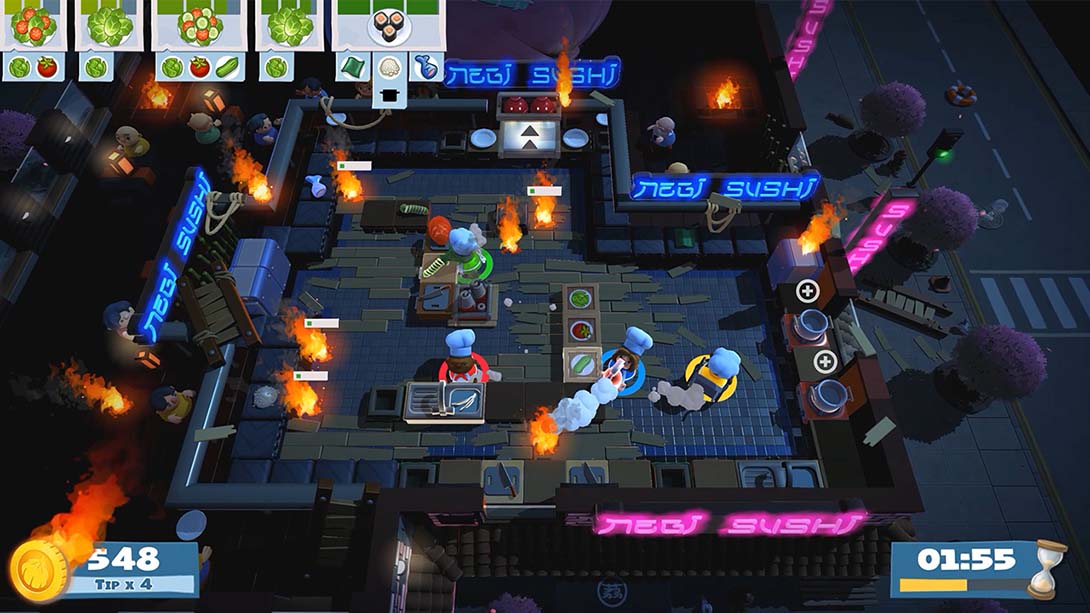 【美版】煮糊了2 分手厨房2 Overcooked2 中文_4