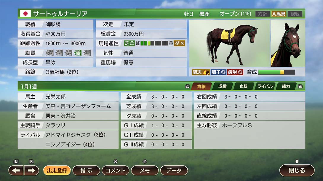 赛马大亨9 Winning Post 9 2020 日语_5