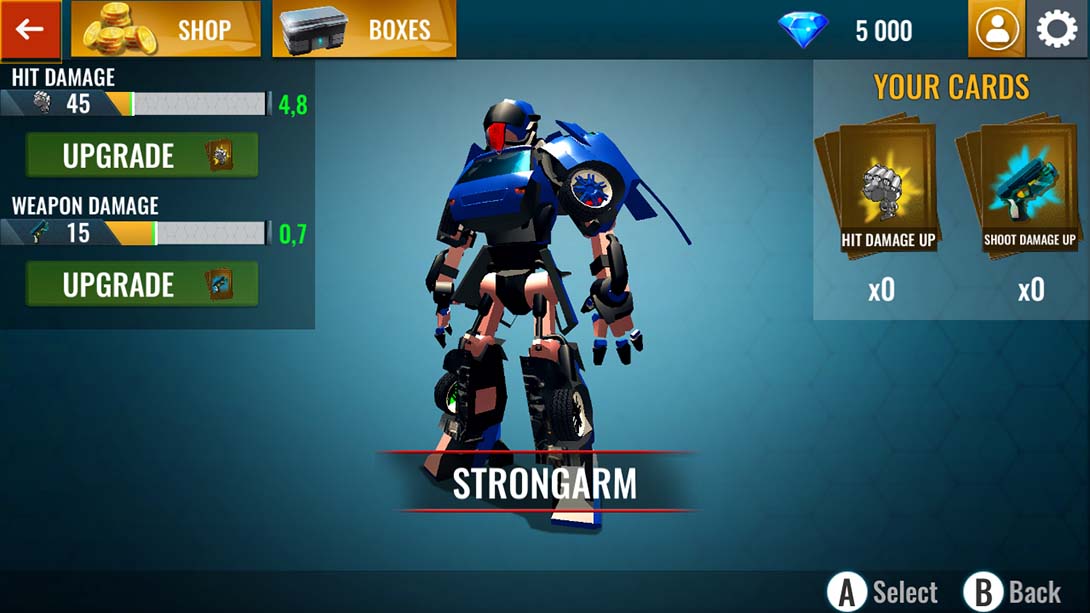 机器人汽车战争改造战机金手指截图4