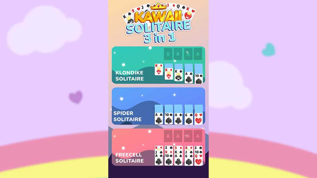 【美版】Kawaii Soliatire 3 in 1 英语_5