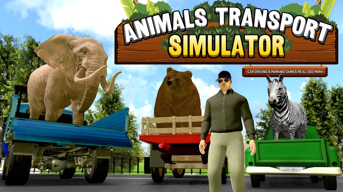 【美版】Animals Transport Simulator - car driving & parking games real zoo park 英语_0