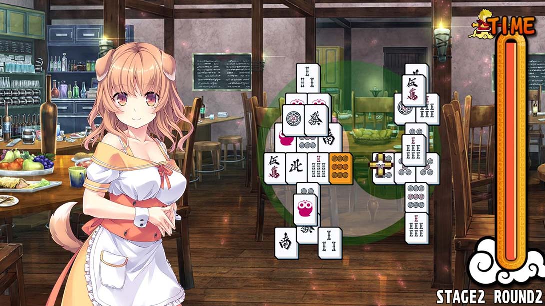 美少女麻将接龙 - 绿 Pretty Girls Mahjong Solitaire - Green 中文_1