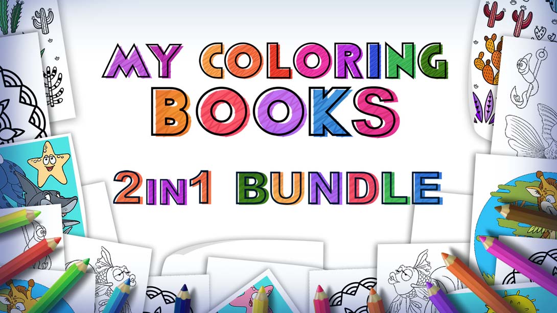【美版】My Coloring Books - 2 in 1 Bundle 英语_0