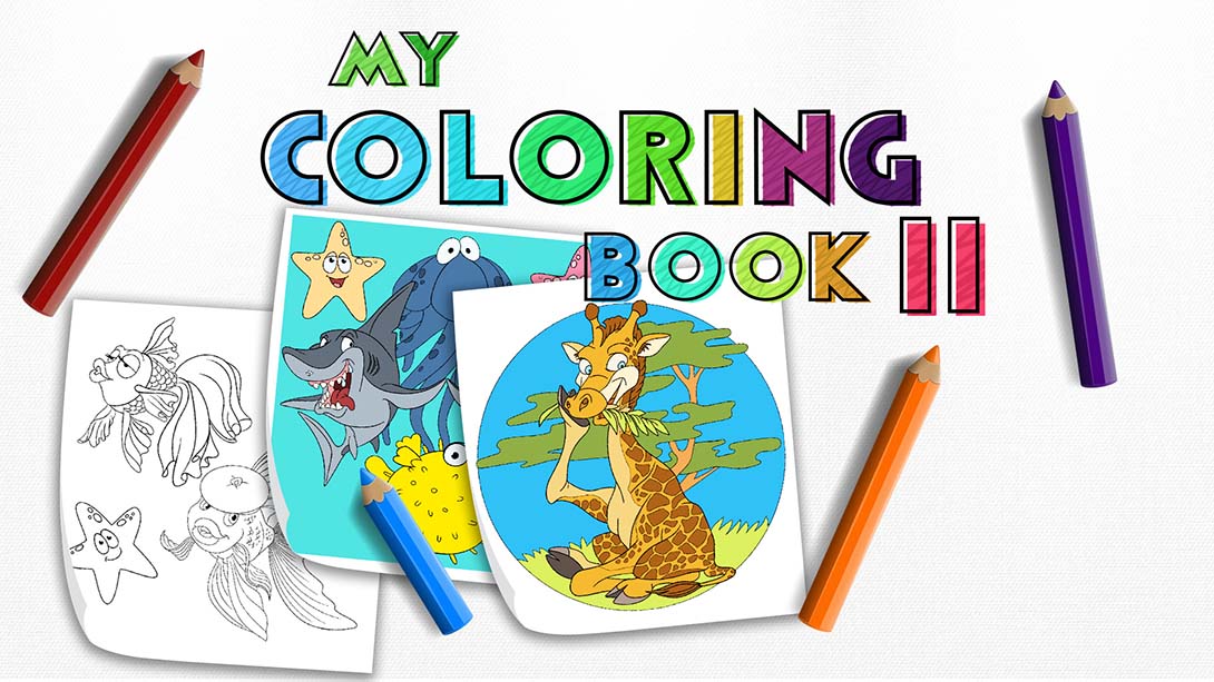 【美版】我的图画书 2 My Coloring Book 2 英语_0