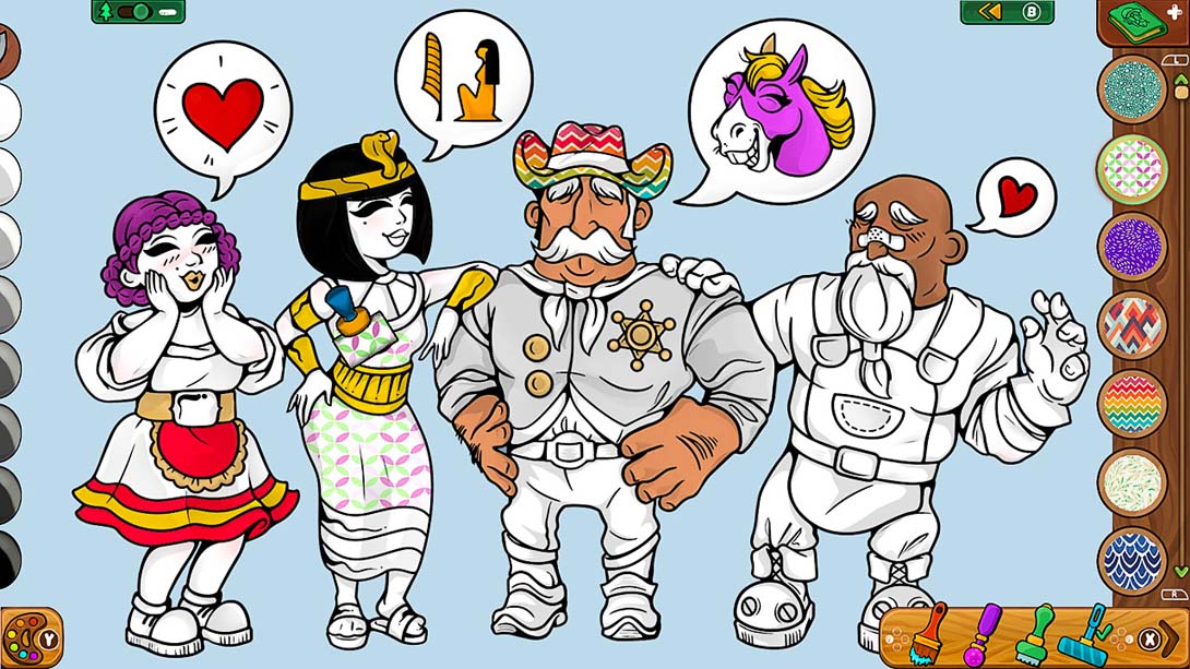 【美版】着色页:兰伯希尔故事 Lumberhill Tales: Coloring Pages 中文_1