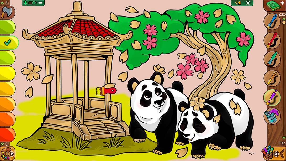 【美版】着色页:兰伯希尔故事 Lumberhill Tales: Coloring Pages 中文_3