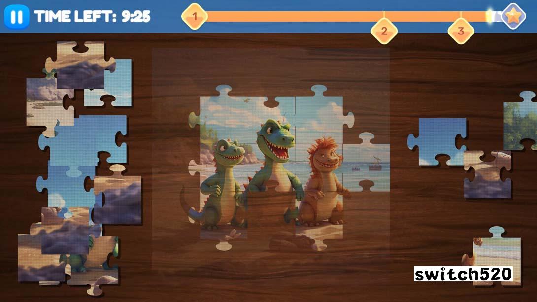 【美版】拼图恐龙 Jigsaw Dinosaurs 英语_1