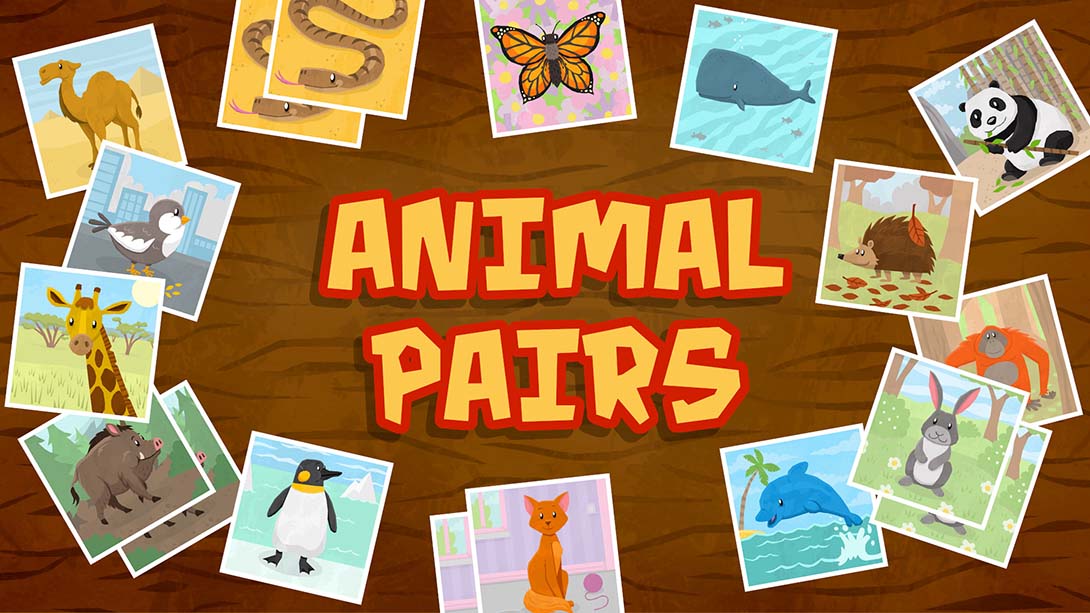 Animal Pairs - Matching N Concentration Game for Toddlers N Kids 英语_0
