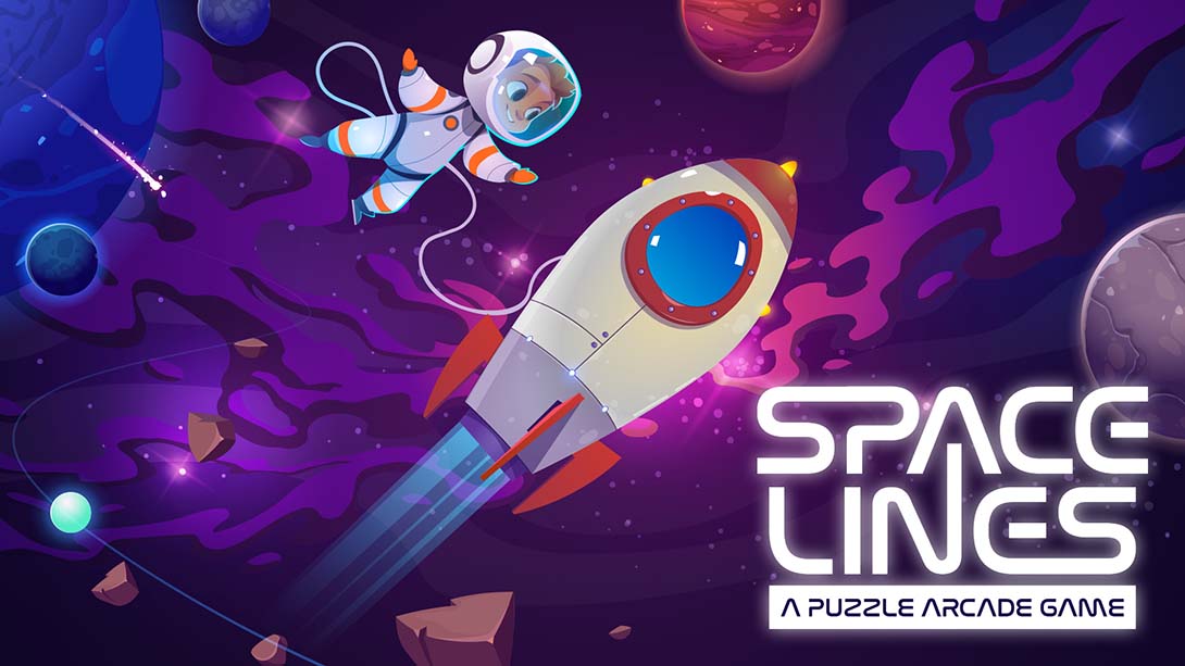【美版】空间线：益智街机游戏 Space Lines: A Puzzle Arcade Game 中文_0