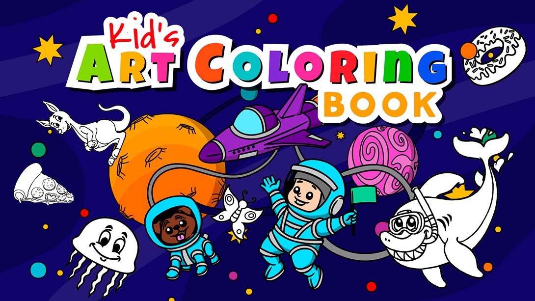 【美版】儿童艺术涂色书 Kid's Art Coloring Book 英语_0