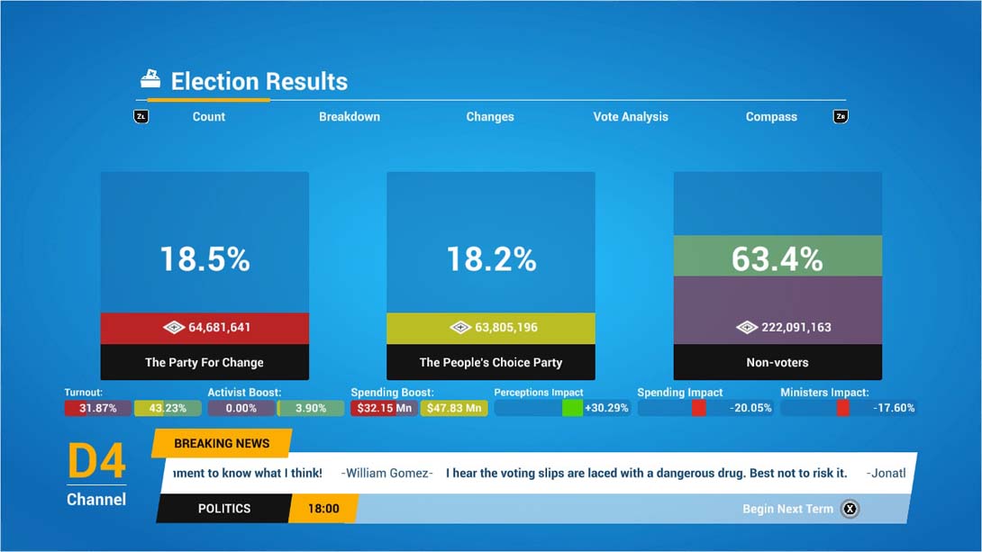 【美版】民主制度4 .Democracy 4 Console Edition 中文_3