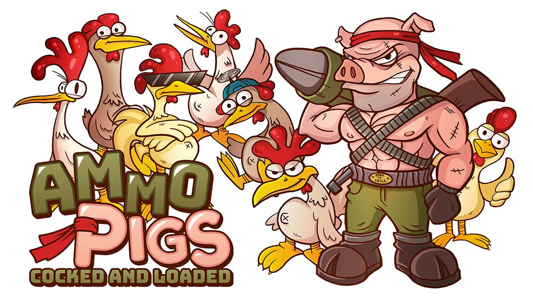 【美版】弹药猪:竖起并装载 Ammo Pigs: Cocked and Loaded 英语_0