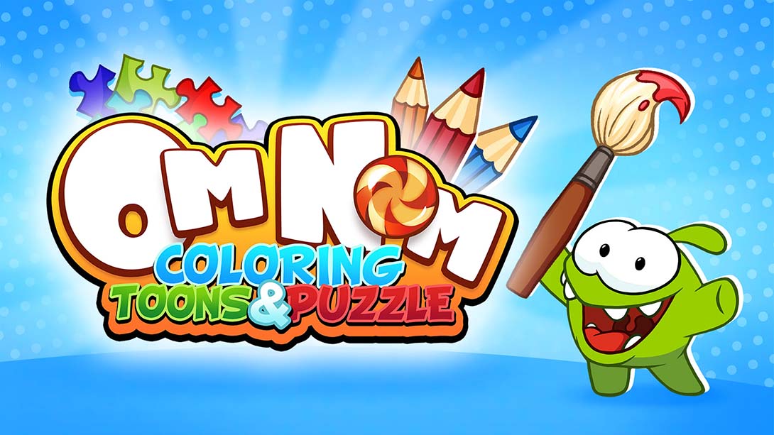 【美版】Om Nom：着色、卡通和拼图 Om Nom: Coloring, Toons & Puzzle 英语_0