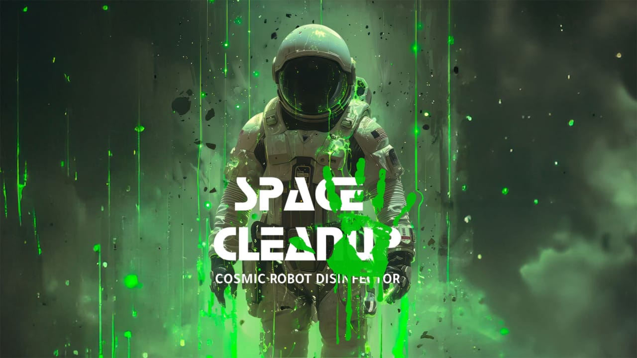 太空清理：宇宙机器人消毒器丨Space CleanUp: Cosmic Robot Disinfector_0