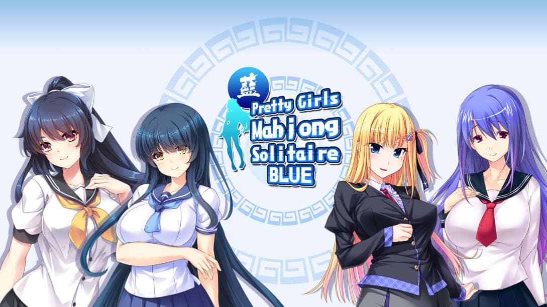 美女麻将牌：蓝  Pretty Girls Mahjong Solitaire – Blue_0