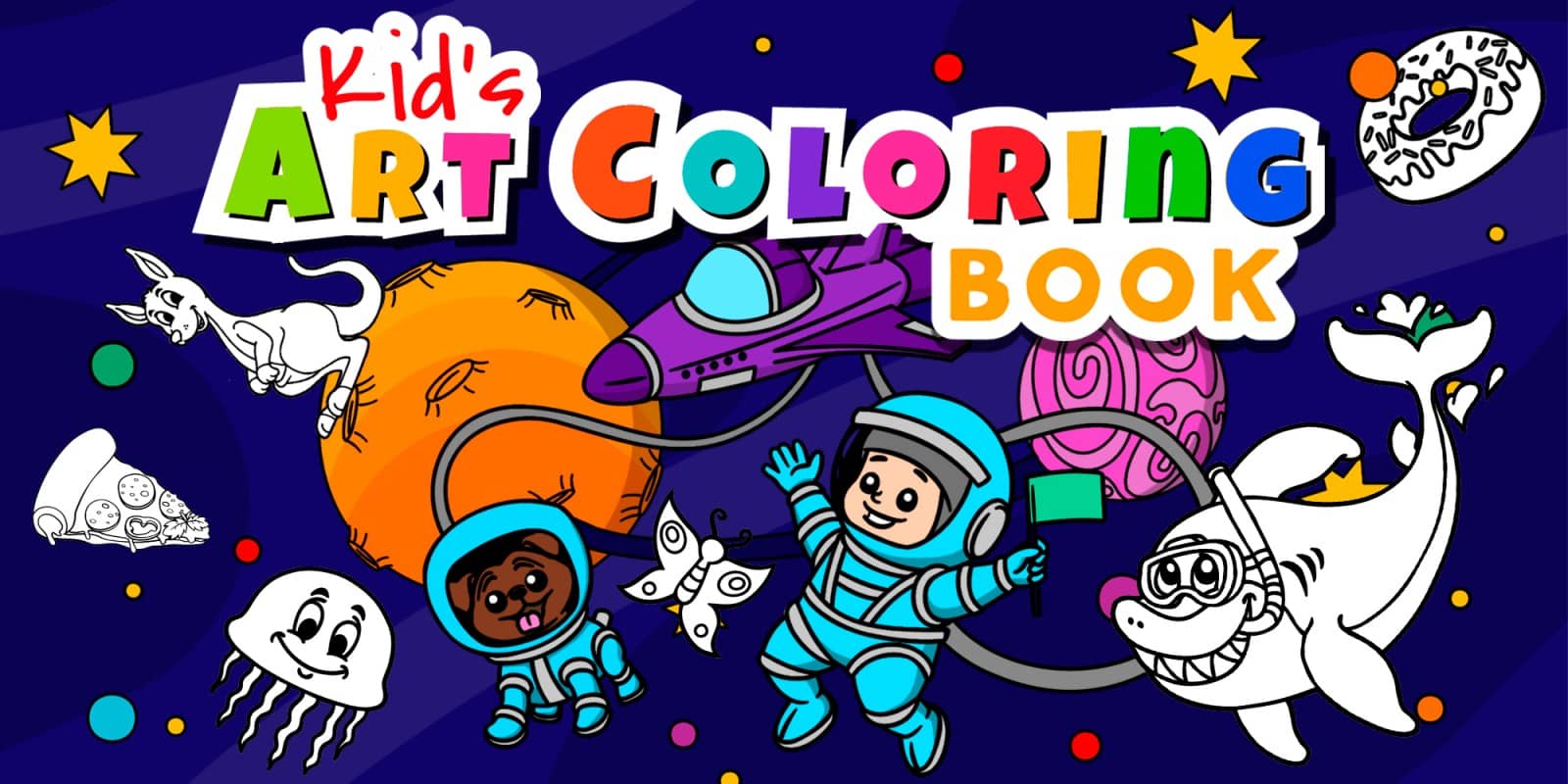 儿童艺术画册丨Kid’s Art Coloring Book_0