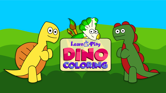 学习和玩耍：恐龙着色丨Learn & Play Dino Coloring_0