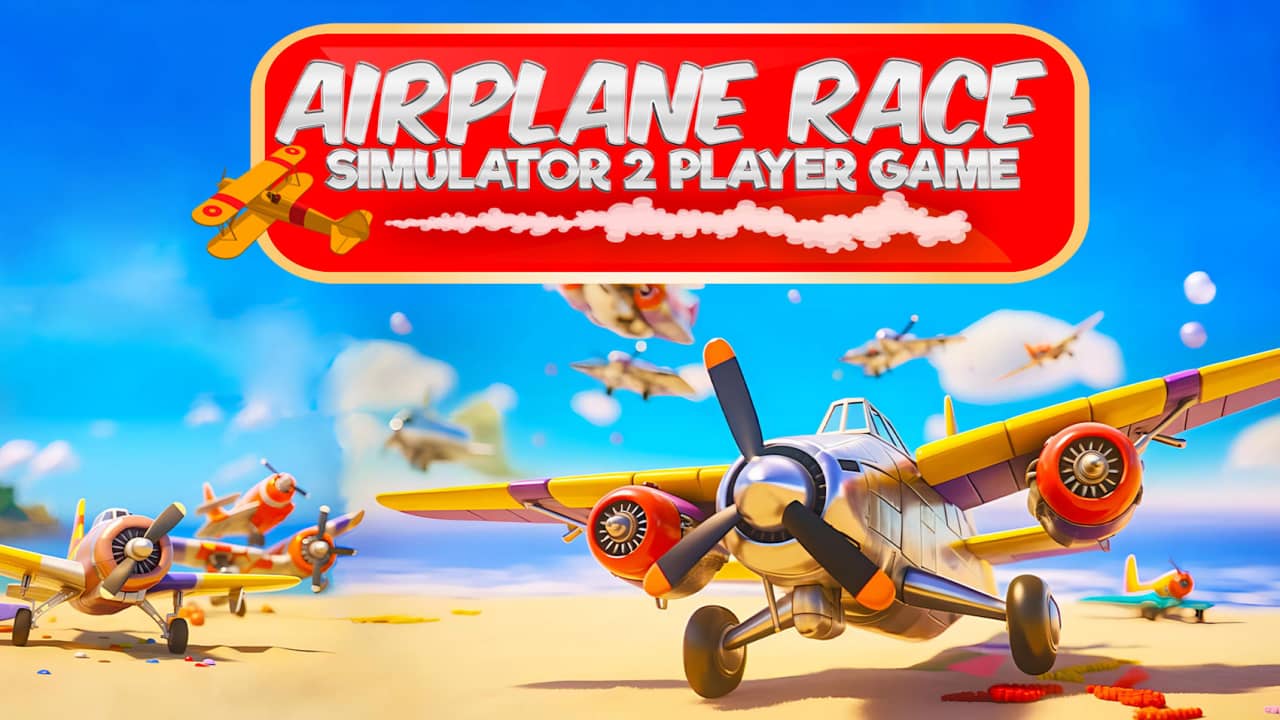 飞机竞赛模拟器：2 人游戏丨Airplane Race Simulator – 2 Player Game_0