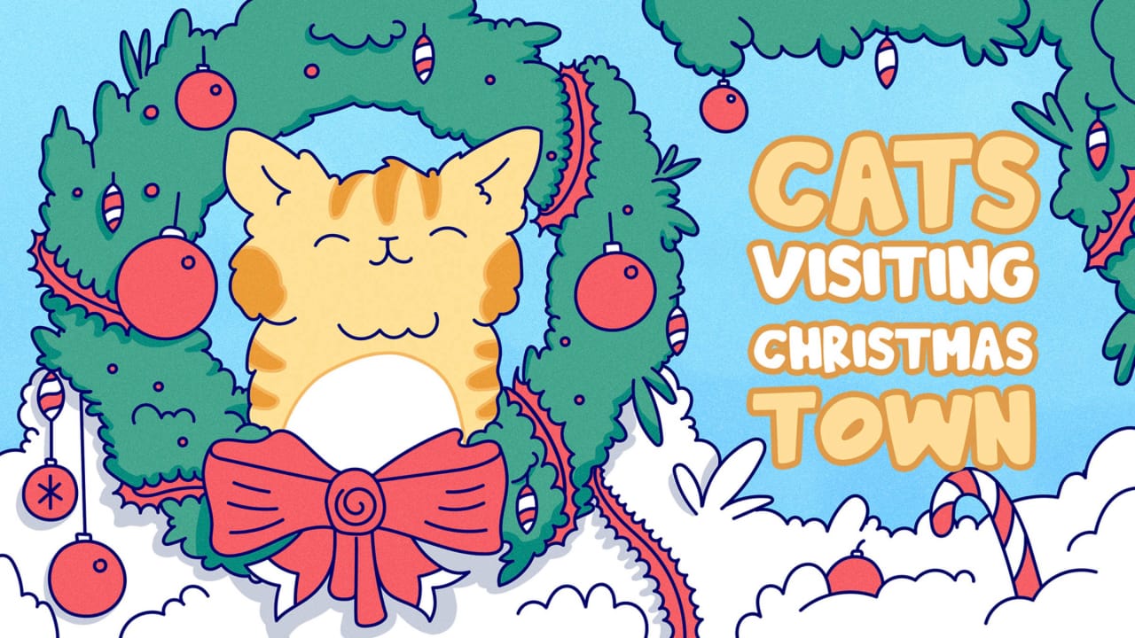 猫造访圣诞小镇丨Cats Visiting Christmas Town_0