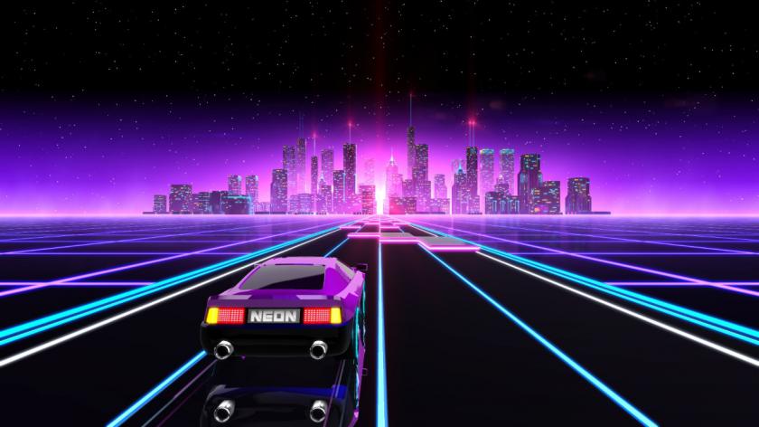 霓虹飞车 Neon Drive 截图0
